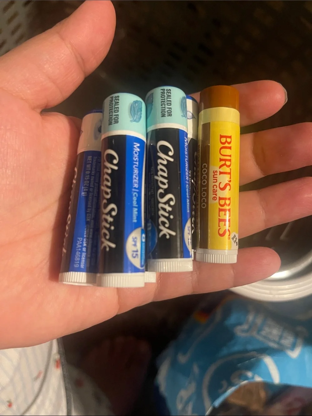 ChapStick and Burt's Bees spf Lip Balm Bundle -